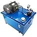 EQCOTWEA Hydraulic Gear Pump Station 80L Tank Hydraulic Power Unit 2200W 14MPa Double Valve Portable Industrial Hydraulic Station for Hydraulic Press Lifter Baler 220V 3-Phase