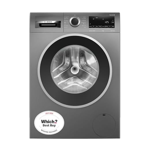 Bosch WGG244ZCGB Series 6, Free-Standing Washing Machine Front Loader, A Rated, 9 kg, 1400 rpm, Iron Assist, Speed Programme, Graphite