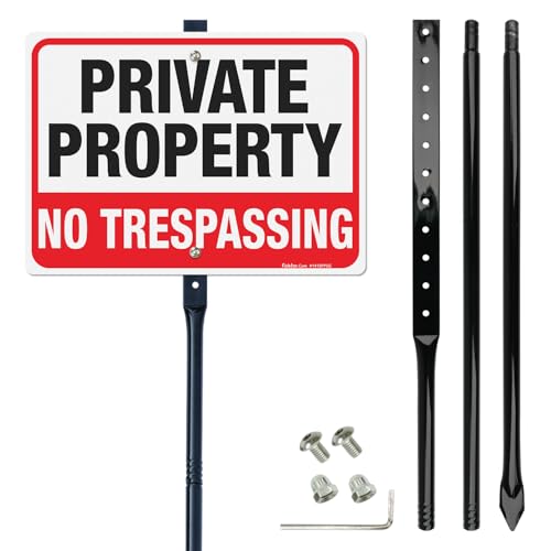 Panneau No Trespassing extérieur rigide résistant décoloration et rouille - 2