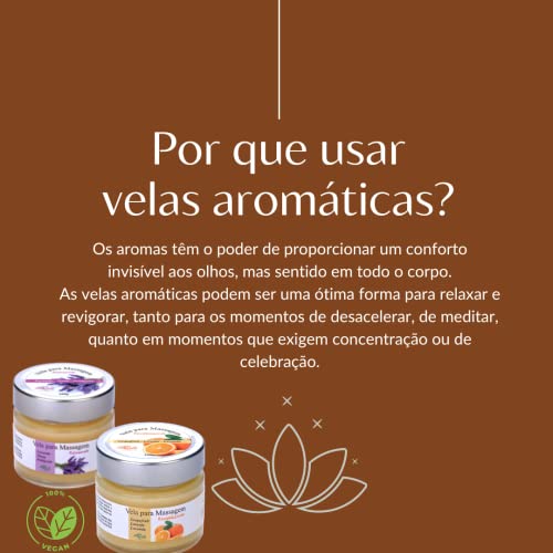 Vela Massagem Relaxante Natural Vegano Arte dos Aromas 100g