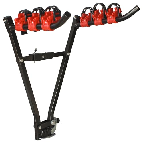 Taylor & Brown 3 Bike Tow Bar Towbar Towball Mount Cycle Bicycle Carrier Triple Heavy Duty Car Van Rear Mounted Rack Stand Ball Mount