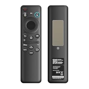 Vervangsbediening voor Samsung Smart TV, BN59-01432A Universele zonne-energie afstandsbediening met stem zoeken en opladen, Compatibel met Samsung Frame Neo QLED 4K 8K HDR Smart TV