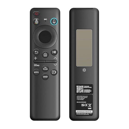 Pilot do telewizora dla Samsung Smart TV, BN59-01432A, zamiennik pilota z wyszukiwaniem głosowym, ładowanie solarne, pilot uniwersalny, kompatybilny z Samsung Frame Neo QLED 4K 8K HDR