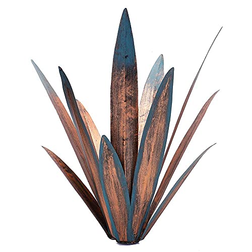 2Pcs Tequila Rustic Sculpture Diy Metal Agave Plant Home Decor Rustic Hand Painted Metal Agave Garden Ornaments Outdoor Decor Figurines Home Yard Decorations Stakes Lawn Ornaments #TOP6