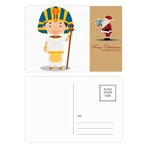 Cartes postales Égypte lot de 20 pour rompre la monotonie des vœux avec le Père Noël jaune