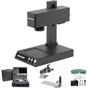 FONLAND M4 Pro Dual lasergraveermachine met rotatieas, 1064 nm + 455 nm draagbare 2-in-1 lasergraveermachine, graveermachine met veiligheidsbril voor alle metalen, sieraden, kunststoffen, doe-het-zelf identiteitsplaatje