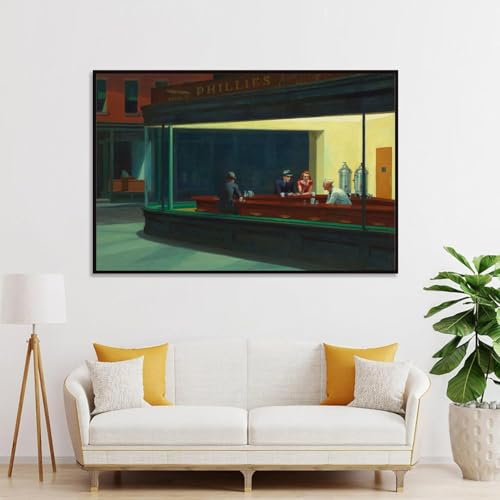 Edward Hopper Night Hawks impression sur toile decoration murale