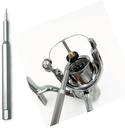 Fishing Reel Maintenance Kit - Water Drop Wheel, Drum Wrench, Bearing Push Rod, Hook Repair Tools - Essential Fishing Gear for Reel Disassembly & Maintenance - Black