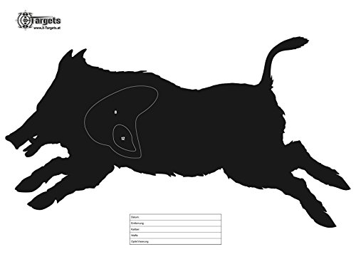 Cible de tir X-Targets 50 x 70 cm en papier 120 g pour entraînement au stand