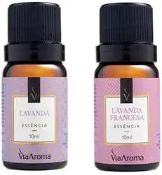 via aroma, Kit 2 Essencias Lavanda E Lavanda Francesa Via Aroma