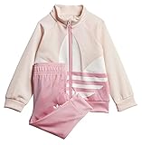 Regular fit adidas BIG TREFOIL TS Tracksuit, Unisex niños, Top:Pink Tint/Light Pink/White Bottom:Light Pink, 3-4A