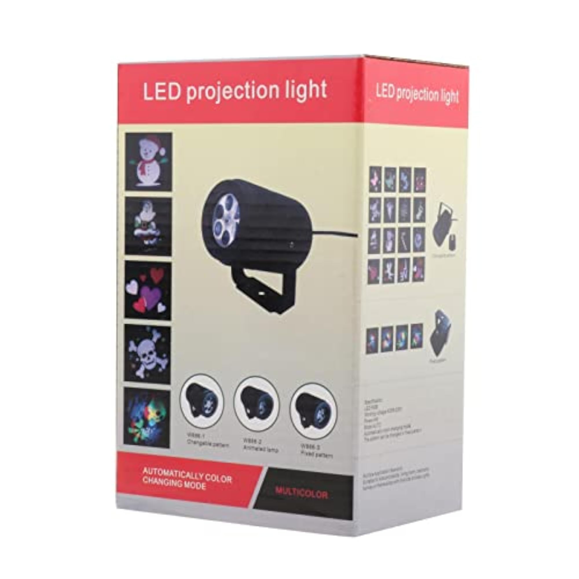 LICHTS Christmas LED Projector Light, 16 Patterns
