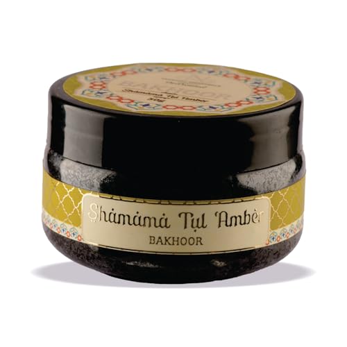 Image of Devdarshan Shamama Tul Amber Bakhoor (50g) Pack of 1| Premium Long-Lasting Oriental Aroma | Natural Resin for Home Fragrance, Meditation & Relaxation | Luxurious Scented Bakhoor