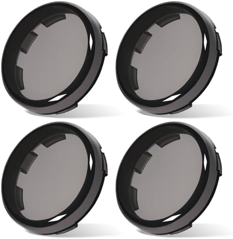 Benlari 2inch Smoke Bullet Turn Signal Light Lens Cover Anti-scratch Lenses Fit for Harley Touring Street Glide Road Glide Road King Electra Glide Softail Dyna Sportster Iron883 1200, 4PCS