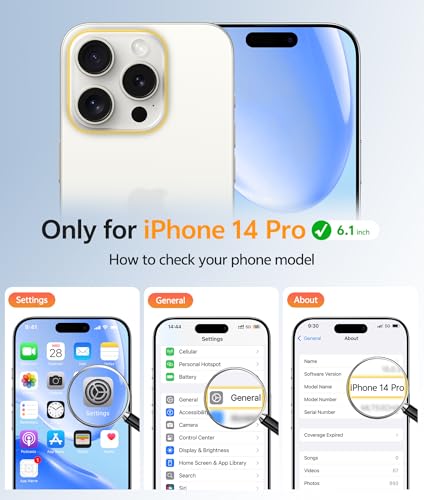 Image of FNTCASE for iPhone 14 Pro Case: [Compatible with Magsafe] Translucent Matte Cases with [Full Camera Protection] [Screen Protector] Military Grade Shockproof Protective Phone Cover - Light Blue