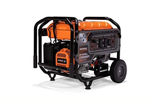 Generac 7247 XT8500EFI 8,500-Watt Gas-Powered Portable Generator - Powerful Electronic Fuel Injection Engine - COsense Technology - Ideal for Emergency Backup Power and Job Sites - CARB Compliant -  G0072471