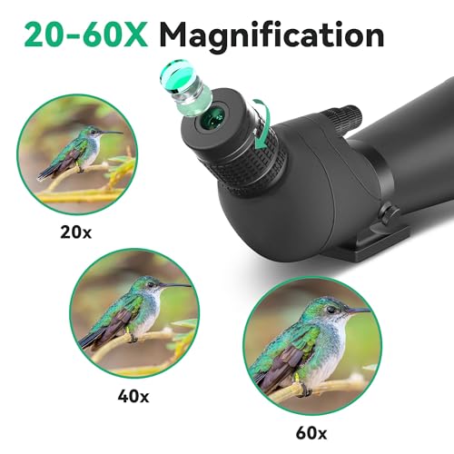 image for Gosky 25-75x85 Spotting Scope - Waterproof Spotting Scope with Tripod,