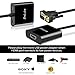ZasLuke HDMI to VGA Converter Adapter, HDMI Female to VGA Male Converter with 3.5mm Audio Jack and Micro USB Power Cable for TV Stick, Xbox 360, PS4, Roku, Laptop and More (Only from HDMI to VGA)