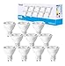 Produktbild Yexati GU10 Led Lampe Warmweiss,7w Ersetzt 80w Glühbirne,660LM,3000k Warmweiß Leuchtmittel,Abstrahlwinkel 120°Reflektorlampen,Nicht Dimmbar,10 Stück