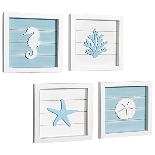 GIMOCOOL Arredamento bagno cavalluccio marino incorniciato, Decor...