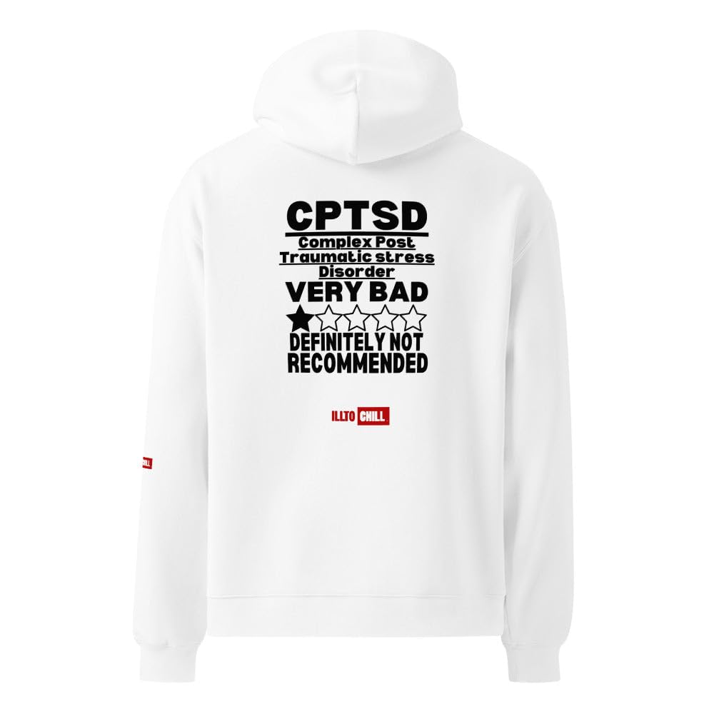 Złożone PTSD bluza oversize z kapturem duma świadomość prezent dorosli ze złożonym PTSD