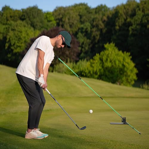 Support plan d'angle avion de golf réglable et bâton d'entraînement compact unisexe