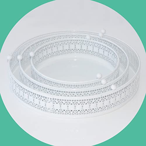 Cake Stand Set Of 3 Metal Cupcake Stands Dessert Display Plate For Wedding Party Birthday … (White) #TOP4