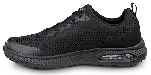 Skechers Jason Men's Black Soft Toe Slip Resistant Athletic (7.0 M) #TOP3