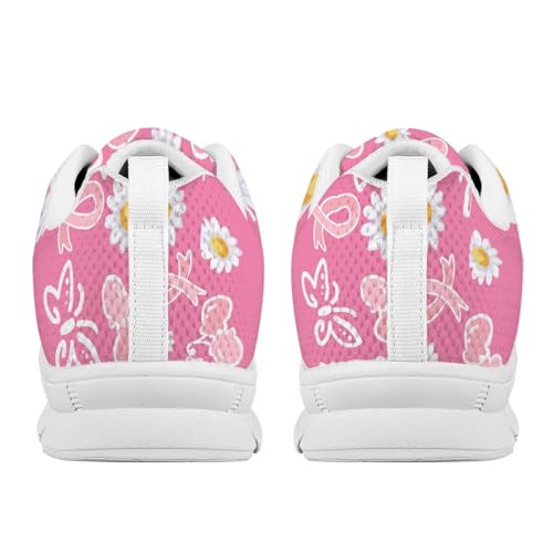 Jeiento Women Trainers Sports Running Shoes Causal Travel Walking Flat Shoe Lace-up Breathable for Lady Teenager Girls4