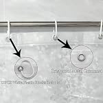 EVA Clear Thin Shower Curtain, 100% Waterproof Plastic Liner Pebble Pattern 71x71 Inch, Lightweight Bathroom Curtain with 12 Rustproof Metal Grommets and 3 Weighted Magnets, Transparent