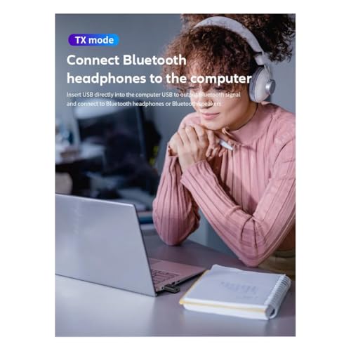 PAGJHRFJG Receptor Transmisor Bluetooth 5.3, Adaptador Bluetooth USB, Transmisor de Audio Inalámbrico para de Sonido de TV, Hogar/Coche - imagen 7