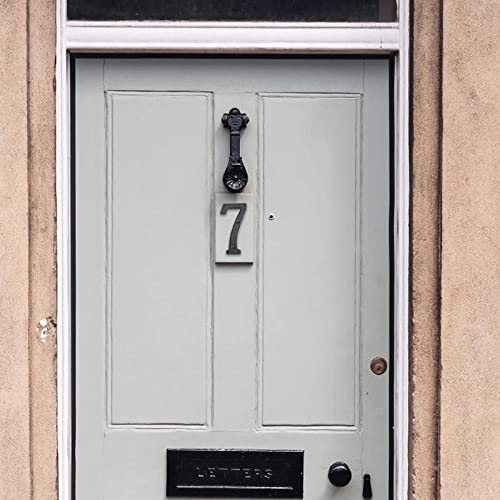 Numéro de porte en fonte moulée design traditionnel pour mur - 5