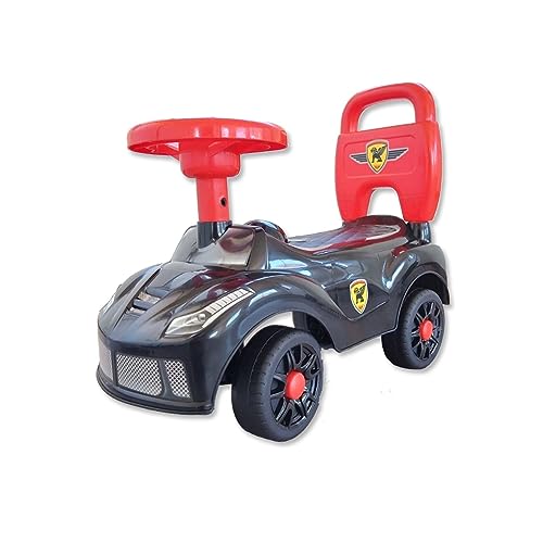 足けり乗用カー 耐荷重15kg 乗用玩具 クラクション音 ストッパー付 足こぎ 子供用 おもちゃ 誕生日 クリスマス プレゼント (黒)