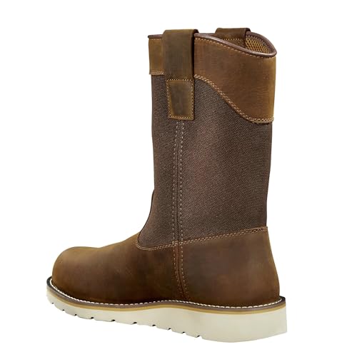 Carhartt Men's 10" Waterproof Steel Toe Wellington Wedge Boot4