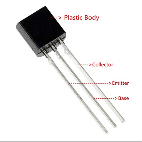 (Pack of 200 Pieces) 2N2222 Transistor, 2N2222 to-92 Transistor NPN 40V 600mA 300MHz 625mW Through Hole 2N2222A - Thumbnail 4