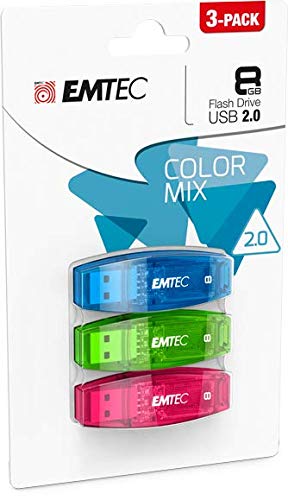 Emtec ECMMD8GC410P3CB Pack de 3 clés USB C410 8GB