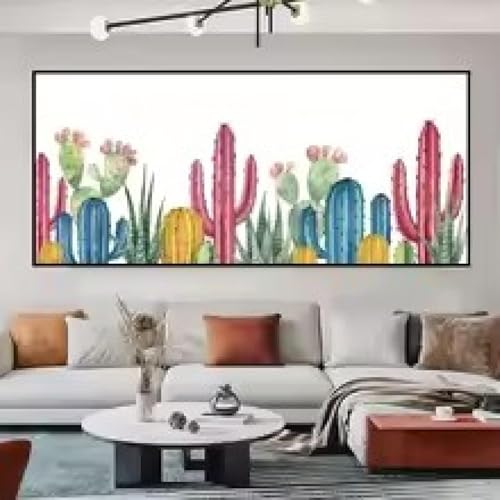 Décoration de la maison avec une toile de cactus apaisante