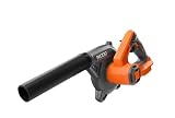 RIDGID 18V Cordless Compact Jobsite Blower, Tool Only, with Inflator/Deflator Nozzle, Variable Speed, 160 MPH, R86043B