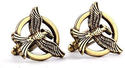 Aport Presents Cufflinks Simple Cufflinks for Unisex Jewelry Hungry Game Bird Cufflinks in Gold Color and Its Size 2.5 * 2.1Cm and Its Weight 5.2G #Aport-280