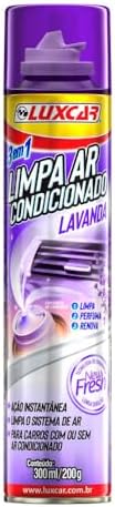Luxcar Limpa Ar Condicionado 300 ml – Limpa Todo o Sistema com Ag...