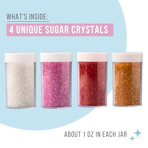 Image of Sweets Indeed Sprinkles, 4 Pack, Edible Sprinkle Mix, Perfect for Cake Decorations, Baking, Ice Cream, Cookies, Cupcake Topper (Sweetheart Sugar)