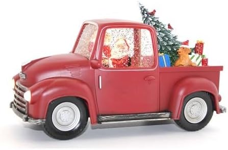 Araba Tasarımlı Işıklı Müzikli Noel Baba Kar Küresi