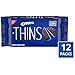 OREO Thins Chocolate Sandwich Cookies, 12 - 9.21 oz Packs