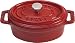 STAUB Cocotte Casseruola Ovale, Ghisa, Rosso Ciliegia, 11 cm