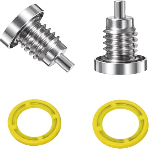 UANOFCN 8M0058389 2 Stück Boot Getriebegehäuse Magnetische Ablassschrauben passen für Mercury Marine Außenbordmotoren und MerCruiser Z-Antriebe ersetzen 22-8M0058389 22-67892