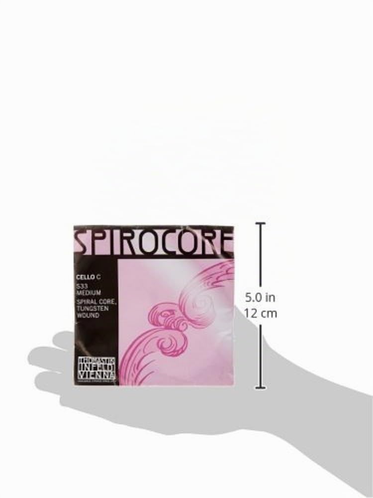 Cordes Thomastik Violoncelle Spirocore Noyau spirale Do Tungstène filé. 4/4; Souple