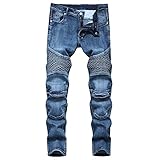 Tie Dye Jeans for Men UK Sale Clearance,Regular Fit Jeans Stretch Joggers Basic Skinny Denim Trousers Elasticated Waist Plain Work Pants Casual Jegging Boy Biker School Trousers Frayed Jeans