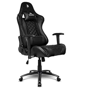 Empire Gaming Racing 700 Series Gamerstoel, ultracomfortabele racesportvorm, verstelbare 2D-armsteunen, inclusief lenden- en nekkussen zwart