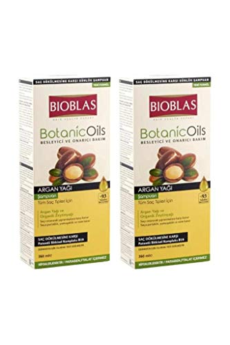 BIOBLAS Shampoo Botanic Oils Argan Öl 360 ml 2 Stück