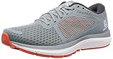 Salomon Men's VECTUR Running, Lead/White/Cherry Tomato, 11